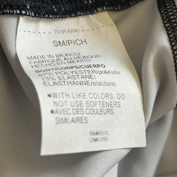 Under Armour Women HeatGear Bike Shorts Performance Compression Black/White Sm - Picture 5 of 8